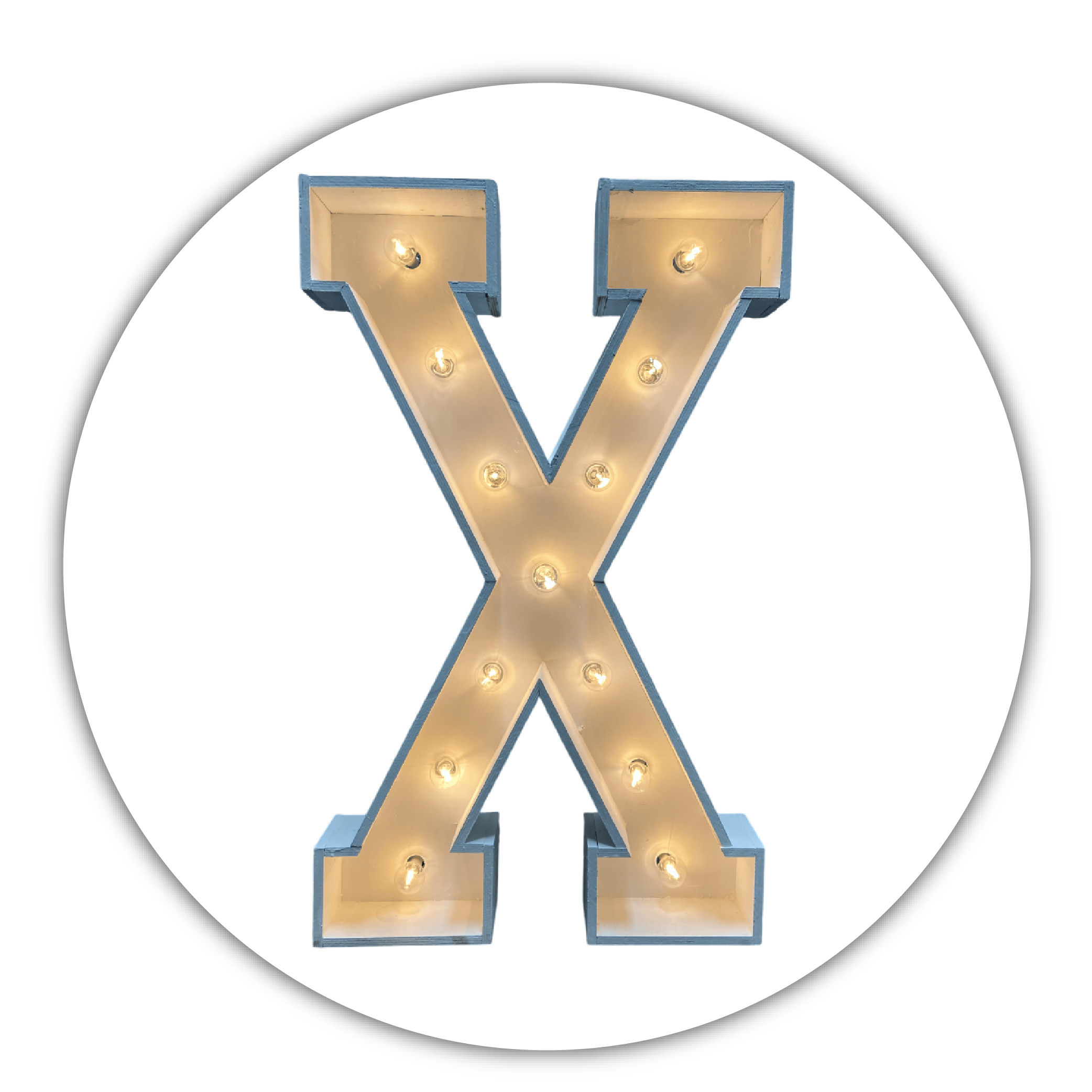 Lichtletter "X"
